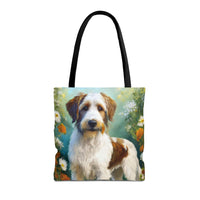 Kromfohrländer Polyester Tote Bag - Artistic Whimsy for Dog Lovers