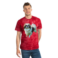 Japanese Chin Tie-Dye Tee, Crystal