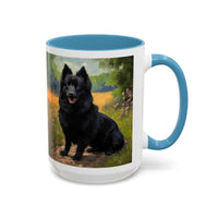 Schipperke  Accent Coffee Mug - 2 sizes  -  Perfect Gift for Dog Lovers