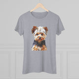 Yorkshire Terrier 'Yorkie' - Lupis Women's Slim Fit Triblend Tee