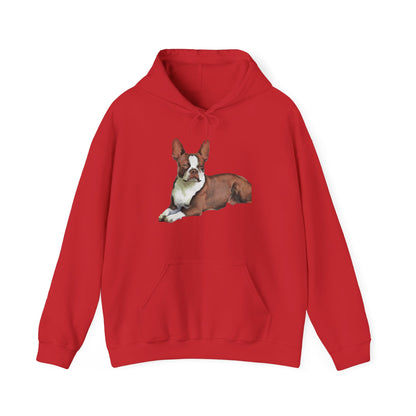 Boston Terrier 'Seely' Unisex 50/50 Hoodie
