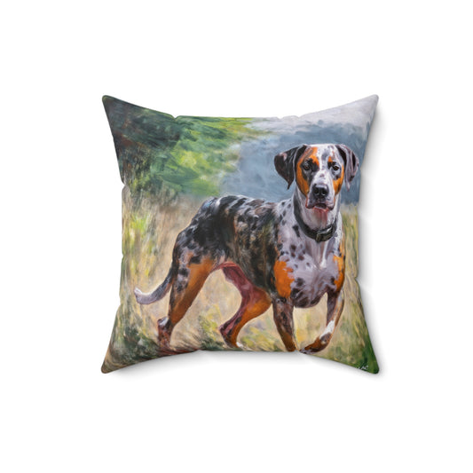 Catahoula Spun Polyester Throw Pillow