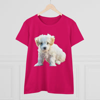 Bichon Frise Women's Midweight Cotton Tee