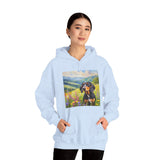 Black & Tan Coonhound Unisex 50/50 Hooded Sweatshirt