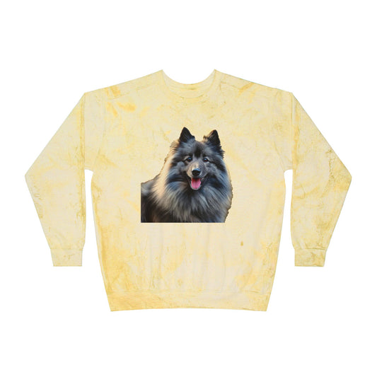 Keeshond - Unisex Color Blast Crewneck Sweatshirt