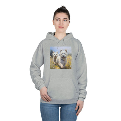 Cairn Terriers  -  Unisex Cotton Blend Fleece Lined Hoodie Sweatshirt