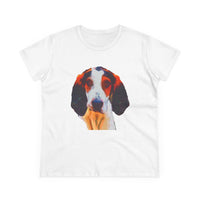 Treeing Walker Coonhound Women's Midweight Cotton Tee