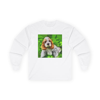 Cocker Spaniel "Hogan" Unisex Cotton Long Sleeve Tee