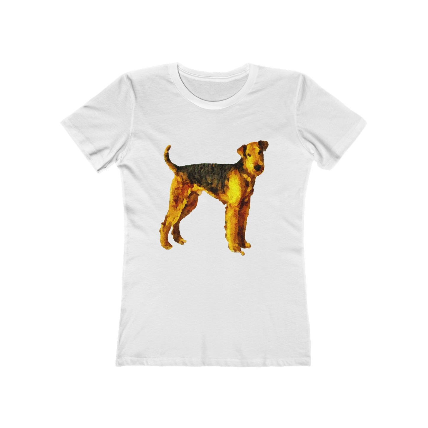 Airedale Terrier 'Lucy' Women's Slim Fitted  Ringspun Cotton T-Shirt
