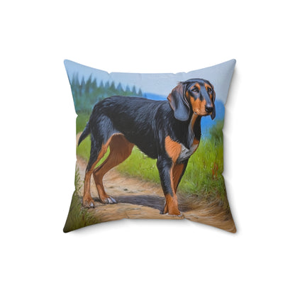 Transylvanian Scent Hound Spun Polyester Throw Pillow