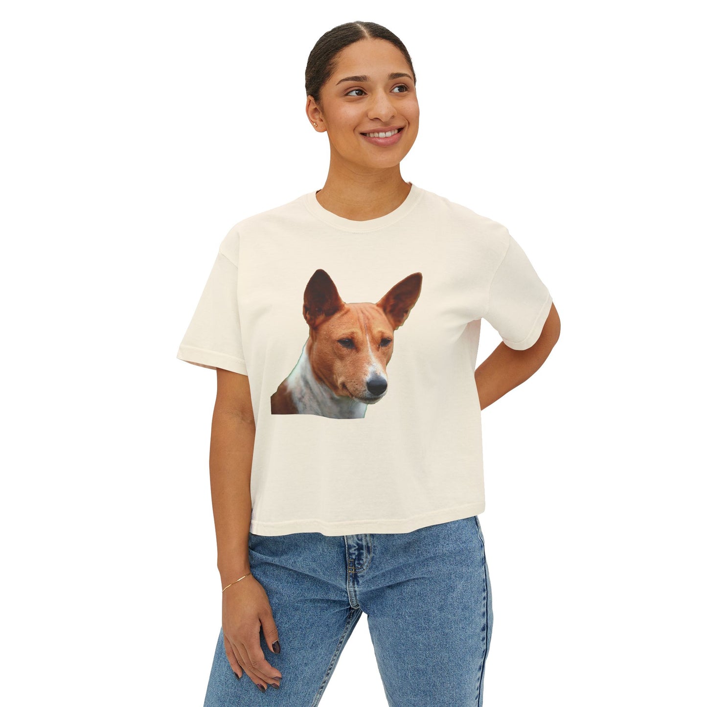 Basenji Women's Oversized Boxy Tee