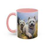 Cairn Terriers - "Run Toto Run!"  -  Ceramic Accent Coffee Mug - 2 Sizes