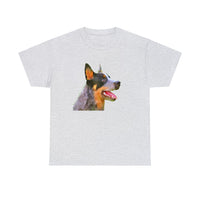 "Blue Heeler 'Percy' Unisex Heavy Cotton Tee"