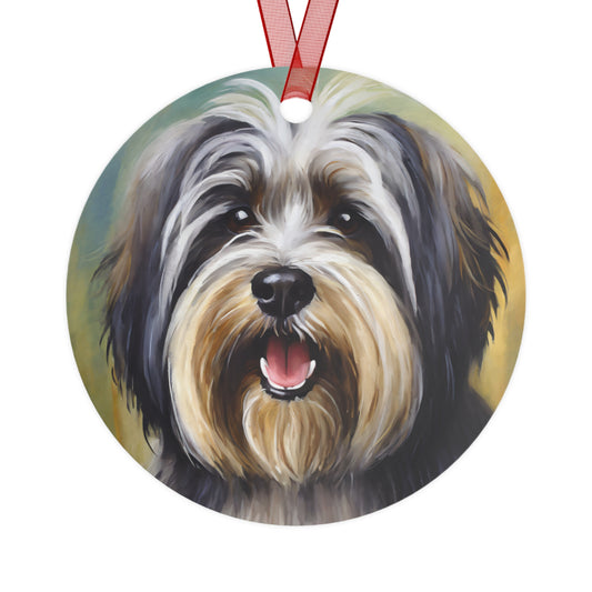 Tibetan Terrier Metal Ornaments