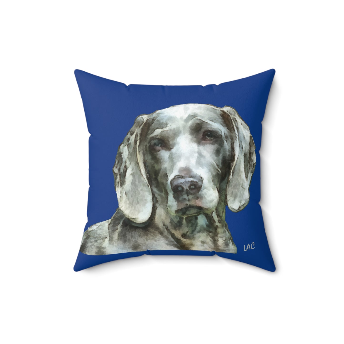 Weimaraner 'Greyson' Spun Polyester Throw Pillow