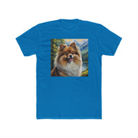 German Spitz - Men's Fitted Cotton Crew Tee