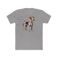 Wire Fox Terrier - Men's Fitted Cotton Crew Tee