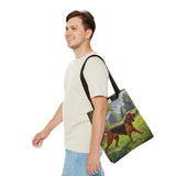 Bloodhound Polyester Tote Bag (AOP)