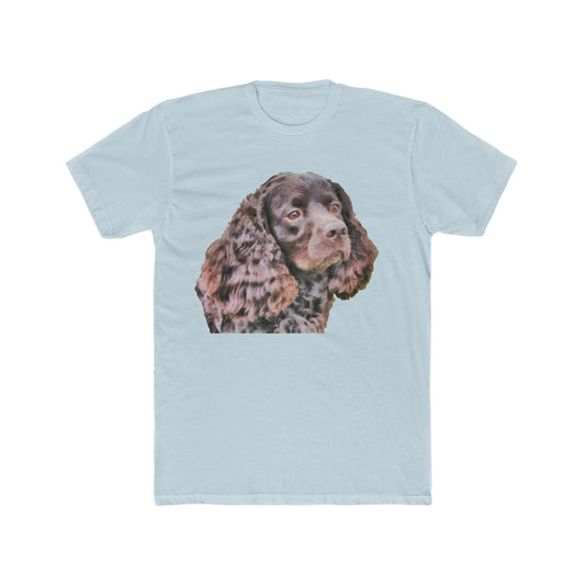American Water Spaniel Men's Fitted Cotton Crew Tee