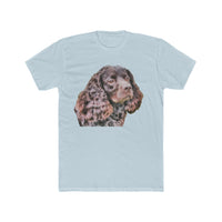 American Water Spaniel Men's Fitted  Cotton Crew Tee