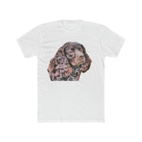 American Water Spaniel Men's Fitted  Cotton Crew Tee