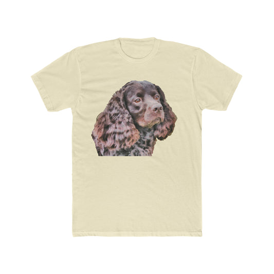 American Water Spaniel Men's Fitted Cotton Crew Tee