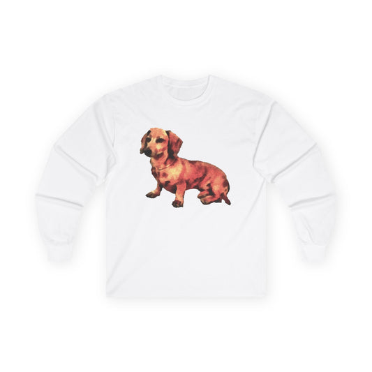 Dachshund 'Simone' Unisex Cotton Long Sleeve Tee