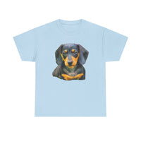 Dachshund 'Doxie #2' Unisex Heavy Cotton Tee