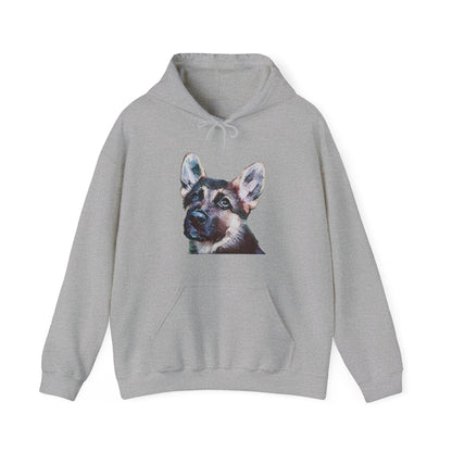 German Shepherd 'Sly' Unisex 50/50 Hoodie