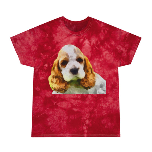 Cocker Spaniel 'Hogan' Tie-Dye Tee by DoggyLips™