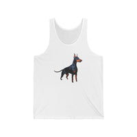 Doberman Pinscher Unisex Jersey Tank