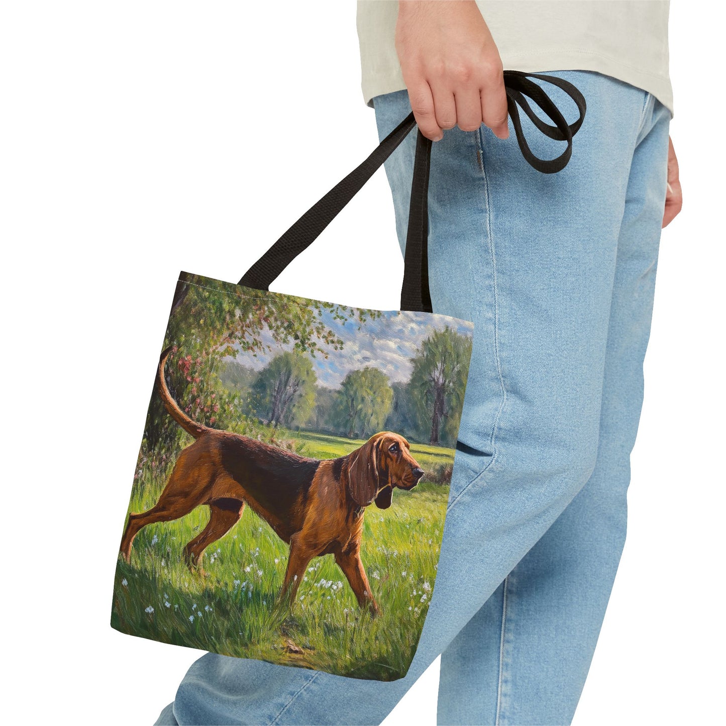 Bloodhound Polyester Tote Bag (AOP)