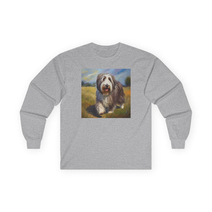 Bearded Collie Cotton Long Sleeve Tee