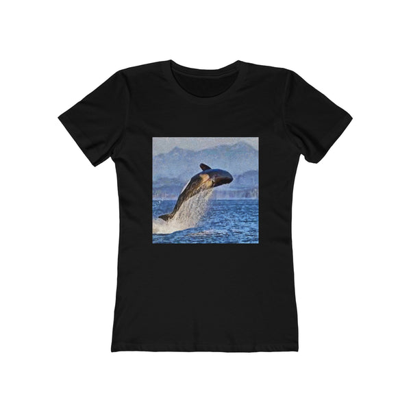 Whale 'Leviathan' - Women's Slim Fit Ringspun Cotton T-Shirt