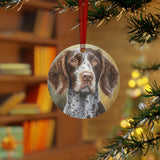 German Wirehaired Pointer Metal Ornaments