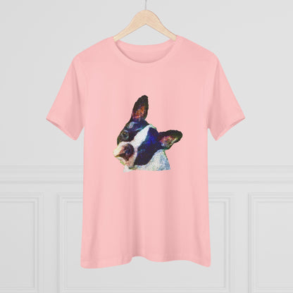 Boston Terrier 'Skipper' Women's Relaxed Fit Cotton Tee