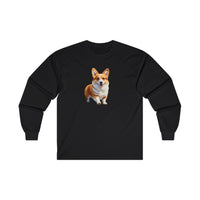 Welsh Corgie Puppy - Unisex Classic Cotton Long Sleeve Tee