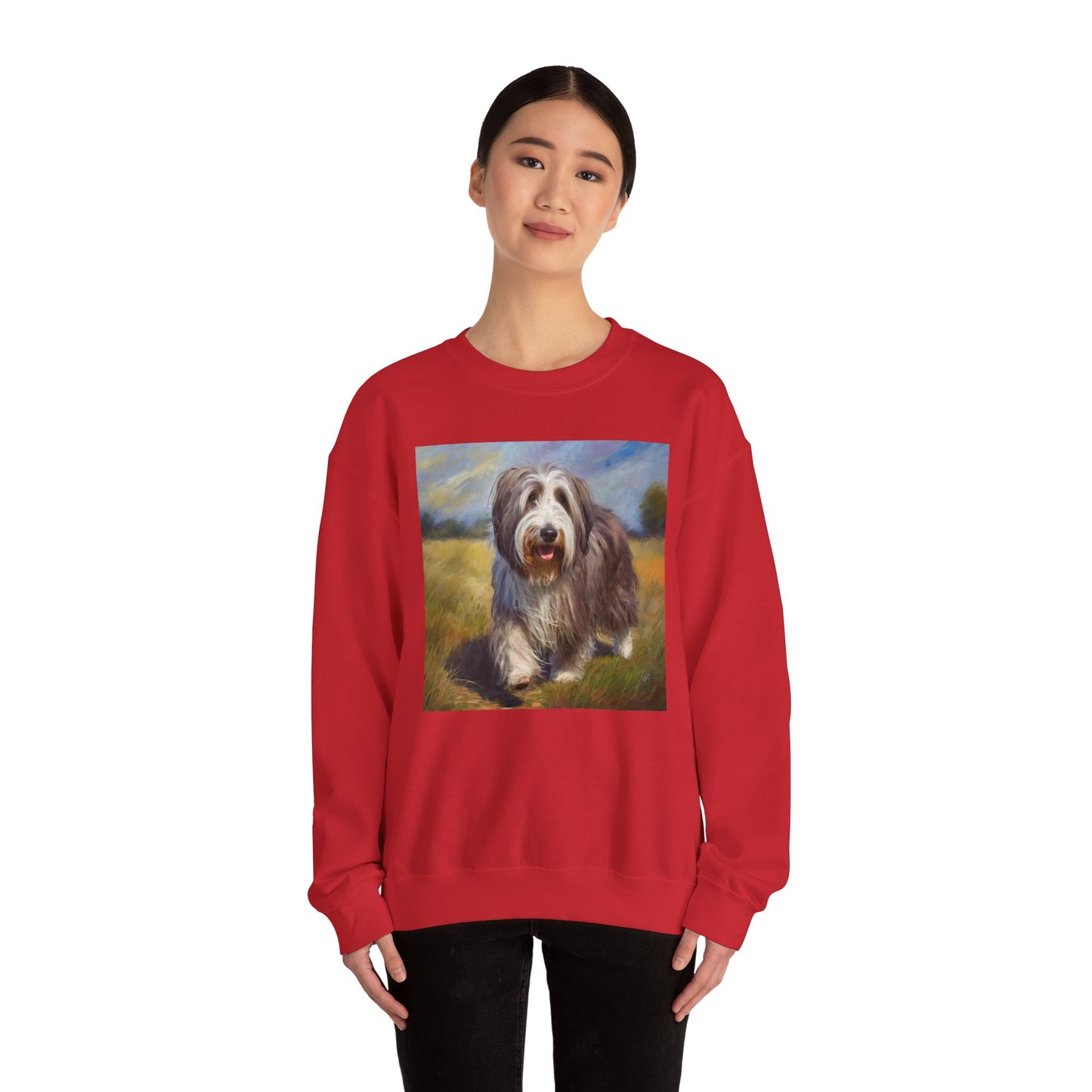 Bearded Collie Charm Crewneck Sweatshirt