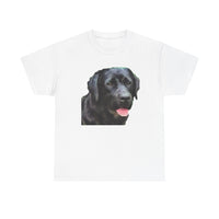 Black Labrador Retriever 'Rizzo' Unisex Heavy Cotton Tee