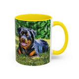 Rottweiler - Lina Accent Coffee Mug (11, 15oz)
