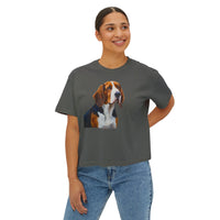 American English Coonhound Women's Oversized Boxy Tee