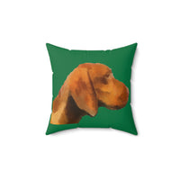 Hungarian Vizsla 'Bela'  -  Spun Polyester Throw Pillow