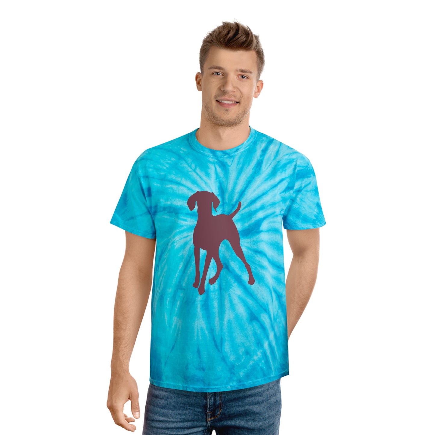 Hungarian Vizsla Pre-Shunk Cotton -  Tie-Dye Tee, Cyclone