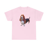 Basset Hound Unisex Heavy Cotton Tee: A Love Letter to Your Scent Hound