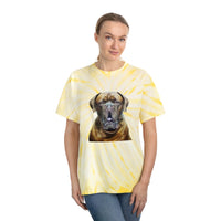 Dogue de Bordeaux Unisex Tie-Dye Cotton Tee, Cyclone