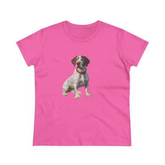 Braque du Bourbonnais Women's Midweight Cotton Tee