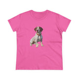 Braque du Bourbonnais Women's Midweight Cotton Tee