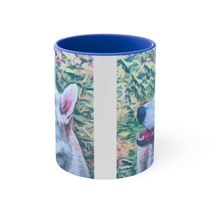 Norwegian Buhund Accent Coffee Mug, 11oz