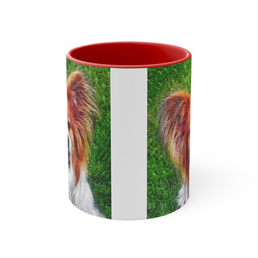 Papillon Ceramic Accent Coffee Mug, 11oz