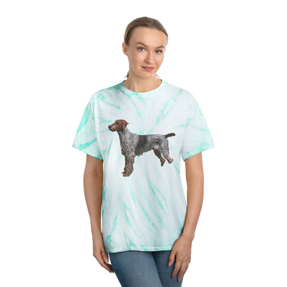 Wirehaired Pointing Griffon Unisex Tie-Dye Tee, Cyclone